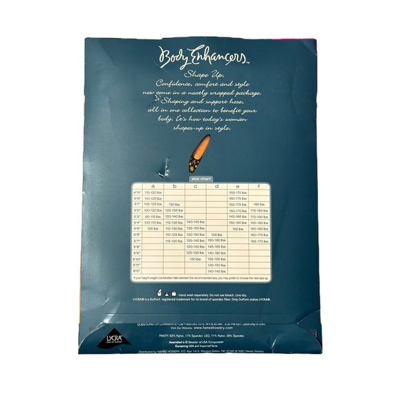 Hanes for Nordstrom Body Enhancers Pantyhose Nude Size B - Picture 2 of 3